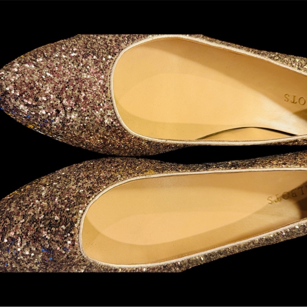 Talbots Glittering Gold Flats - Picture 5 of 5